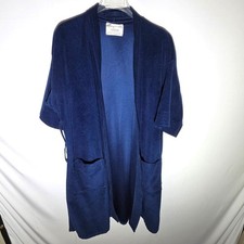 Royalcama Roytex Robe Men One Size Blue Vintage Velour No Belt