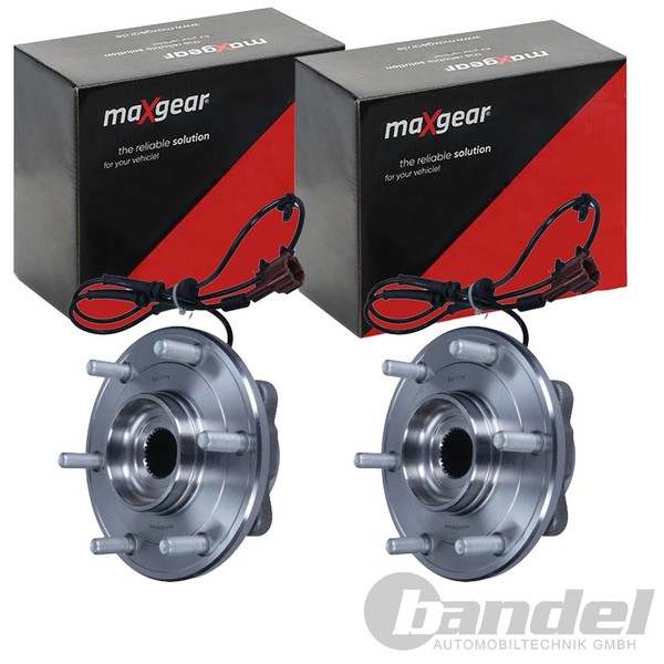 2X Maxgear Radnabe Hinten Beidseitig Passend FÜR-image