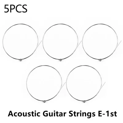 Pack d'accessoires de guitare acoustique essentiel de 5 E 1��re corde simple aci - Photo 1/4