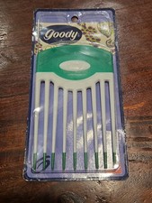 Vtg Goody Lift Comb Hair Pick Green White Color Dip 2000 NOS USA 58459 NEW
