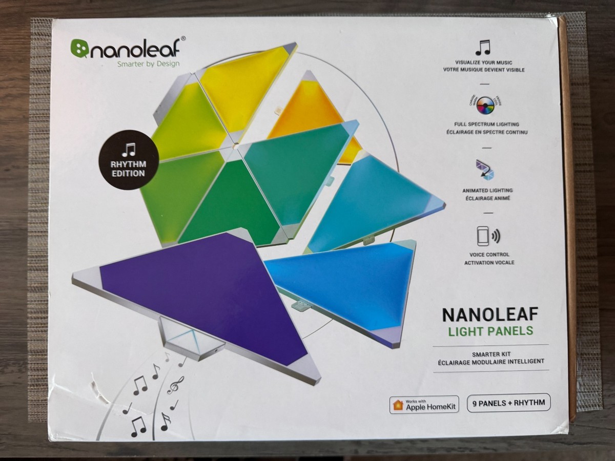 Nanoleaf Aurora Light Panels Smarter Kit - Rhythm Edition (9 