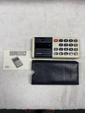 Vintage Casio Personal Mini Calculator Tested Working W/Case. CLEAN