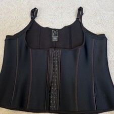 Corset Story Corsetstory Black Underbust Spiral Steel-Boned Gothic Size 38