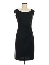 Chaps Women Black Cocktail Dress 6