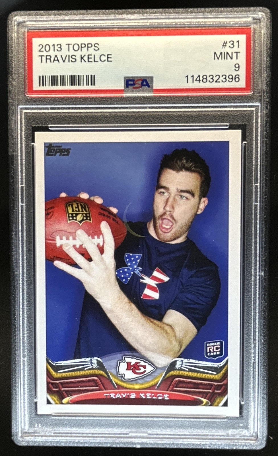 2013 Topps Travis Kelce Rookie RC #31 Chiefs PSA 9