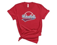 Personalized Baseball Grandma Glitter T-Shirt Custom Baseball Grandma Sports Tee