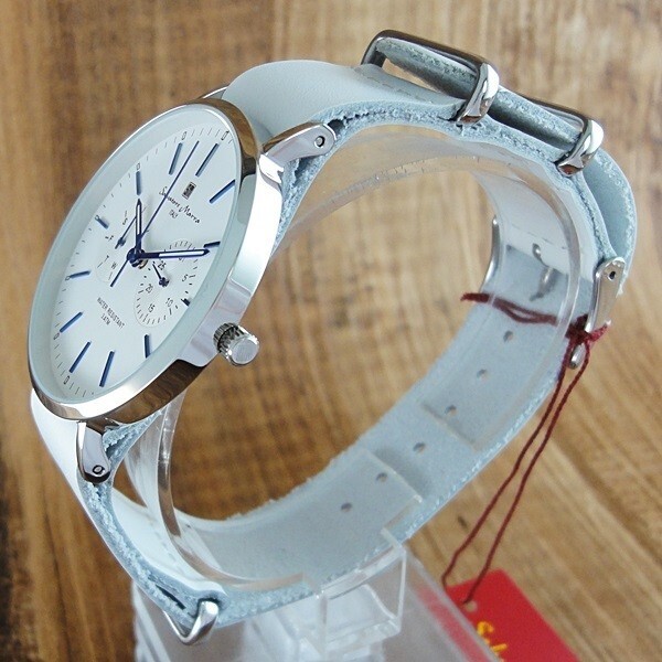 SALVATORE MARRA Watch Quartz Leater Belt Pinbuckle SM15117
