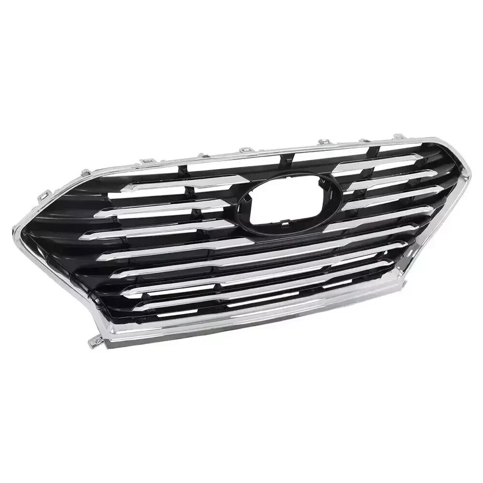 Cubierta de parachoques delantero fascia imprimada | Conjunto de rejilla para Hyundai Sonata 2018-2019 Foto 3 de 4