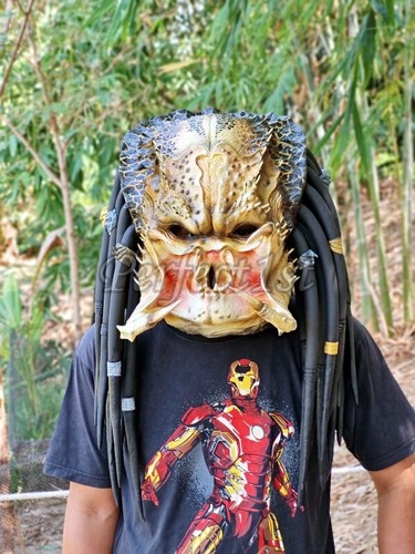 1:1 Rage Brutal Elder Predator Replica Maske Latex Helm Cosplay Kostüm - Bild 3 von 8