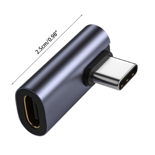 90 Degree Type-C Male to Female Extender Support USB-C 3.1 Charge Data Transfer - Zdjęcie 8 z 12