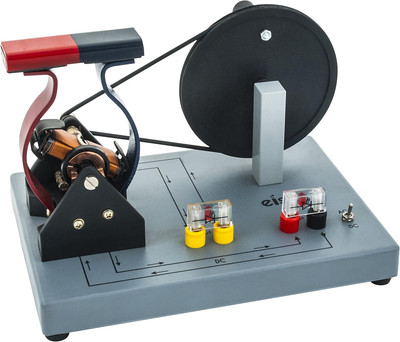 Labs Hand-Powered Demonstration Motor, AC/DC Generator Model, with Experiment Gu