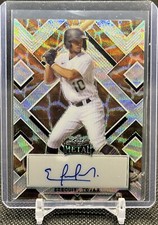 2022 Leaf Metal Draft EZEQUIEL TOVAR Giraffe Prizm 1/1 Autograph Proof! Rockies