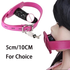 Adult Fixation Oral Open Mouth Gag with Plug Bondage Slave Deep Throat BDSM Toys