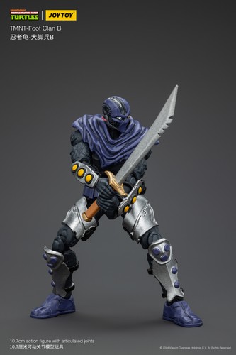 New JOYTOY TMNT-Shredder Foot Clan A/B 1/18 Action figure Toy Xmas Gift! - Picture 17 of 27