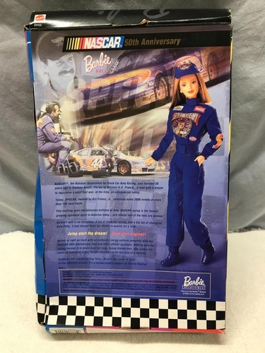 BARBIE 50th Anniversary NASCAR Collector's Edition Mattel 20442 - Box Wear NOS - Picture 2 of 4