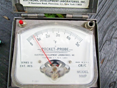 Pyrometer Pocket Probe by EDL, model NMP Series II Works Temperature Tool Box - Picture 5 of 9