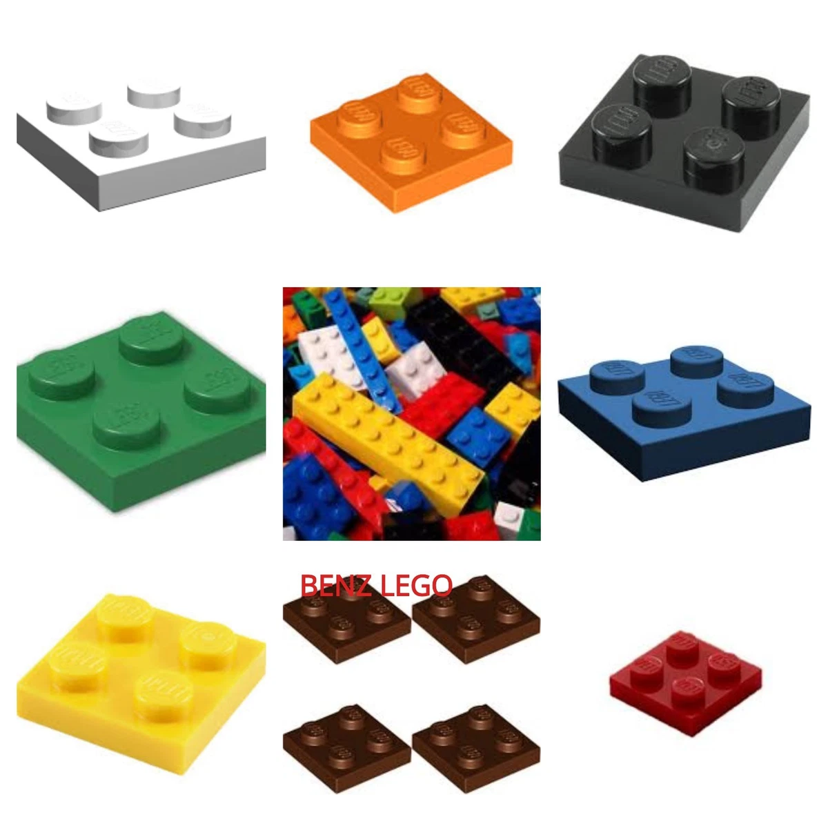 Genuine Missing Lego bricks 3022 Pieces 2x2 Lego City Select Colour