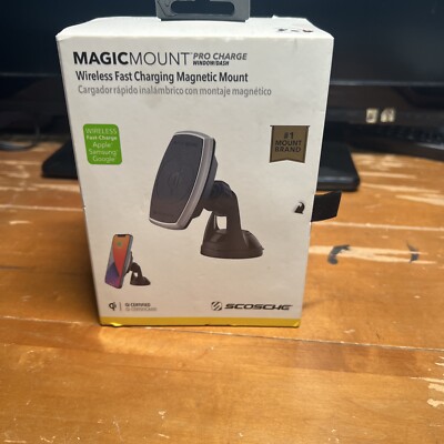 New Scosche MagicMount Pro Charge Wireless Fast Charging Car Mount