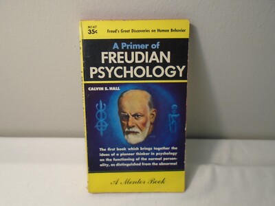 VINTAGE FREUD 1954 A Primer of Freudian Psychology, Calvin S Hall, 1959 Printing