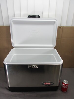 美品‼️☆Coleman MODEL 335-200 純正スチールケース☆ Coleman Jagermeister Steel Belted Metal Cooler Ice Chest 6150