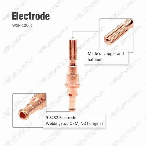 9-8207 Plasma Cutting Torch 9-8232 Electrode Tips Nozzle 40A for SL60 SL100 PK40 - Picture 2 of 7