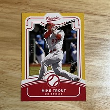2021 Mike Trout /10 Gold Panini Chronicles Classics Baseball #16 Angels PICS