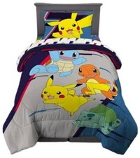 Pikachu "Lightning Bolt" Kids Reversible Bed Set-W7015095302, W3254591646