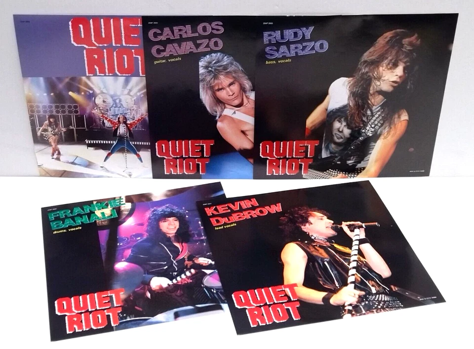 Quiet Riot - Live Riot 12" EP 1984 CBS/Sony 20AP 2893 Hard Rock LP w/ obi - Image 3 of 4