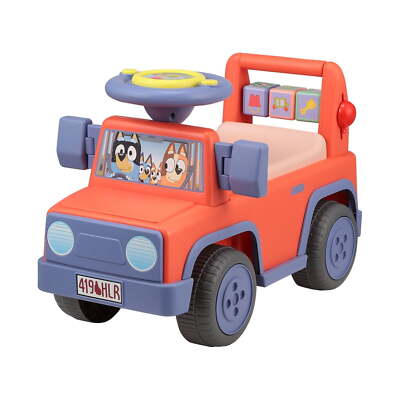 Lovely Bluey Licensed Ride-On Push Car Boys Girls, Foot-to-Floor, Ages 1-3