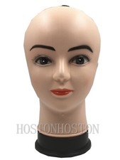 DURABLE PLASTIC TALL DUMMY FEMALE HEAD DISPLAY SCARVES WIGS HATS JEWELLERY
