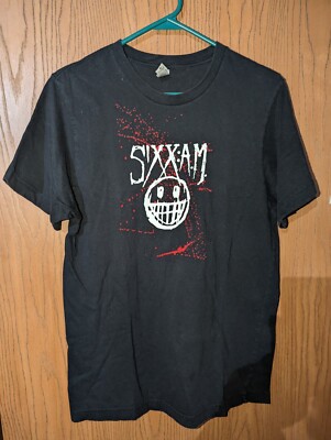 Sixxam Crue Fest US Tour 2008 Shirt Size Medium Double Sided 