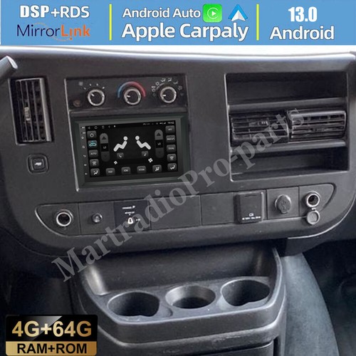 4+64G For 2008-2019 Chevrolet Express Android 13 CarPlay Car Stereo Radio GPS BT - Bild 1 von 6