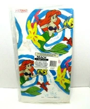 Lot of 5 Vtg Disney Company The Little Mermaid Tablecloth Table Cover 54”x 96”