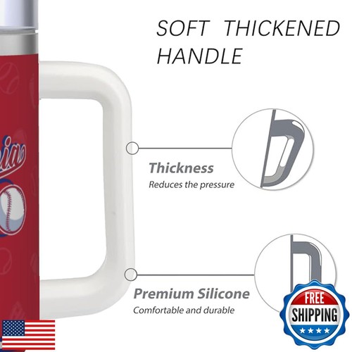 vkawesr 30 oz Tumbler with Handle and Straw,Car cup,Coffee Mug,100% Leakproof - Picture 4 of 5