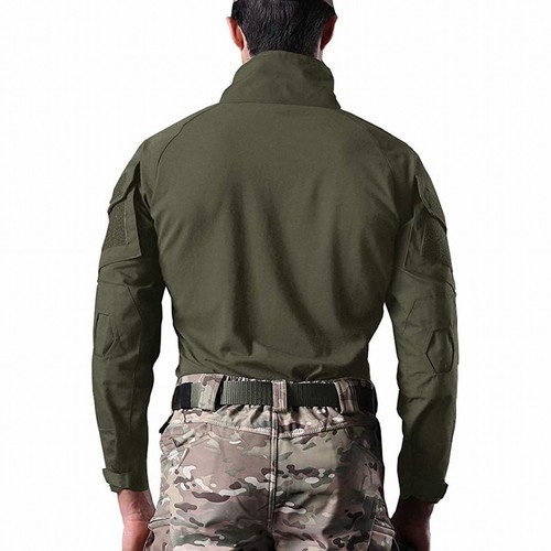 Camiseta de combate KEFITEVD para hombre verano 1/4 con cremallera - Imagen 9 de 9