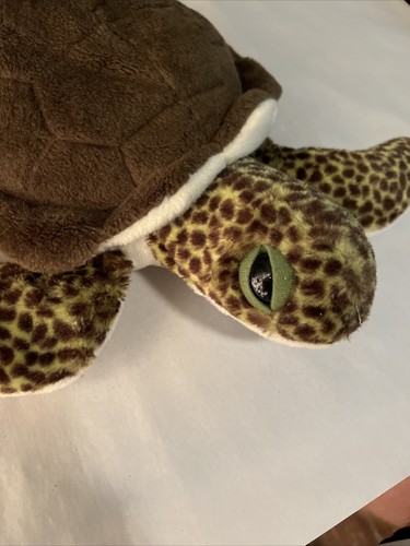 Wild Republic Sea Turtle Stuffed Plush Realistic Animal Toy 14” Green Brown - Picture 2 of 4