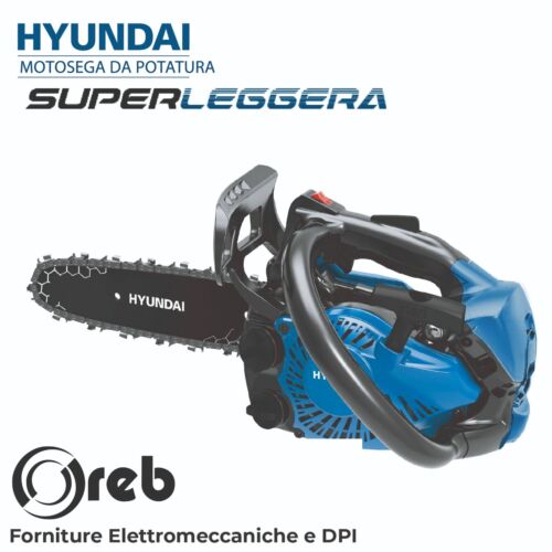 Motosega Da Potatura 2 Tempi 25cc Super Leggera 2,5Kg 25cm Hyundai 35520 - Foto 2 di 6