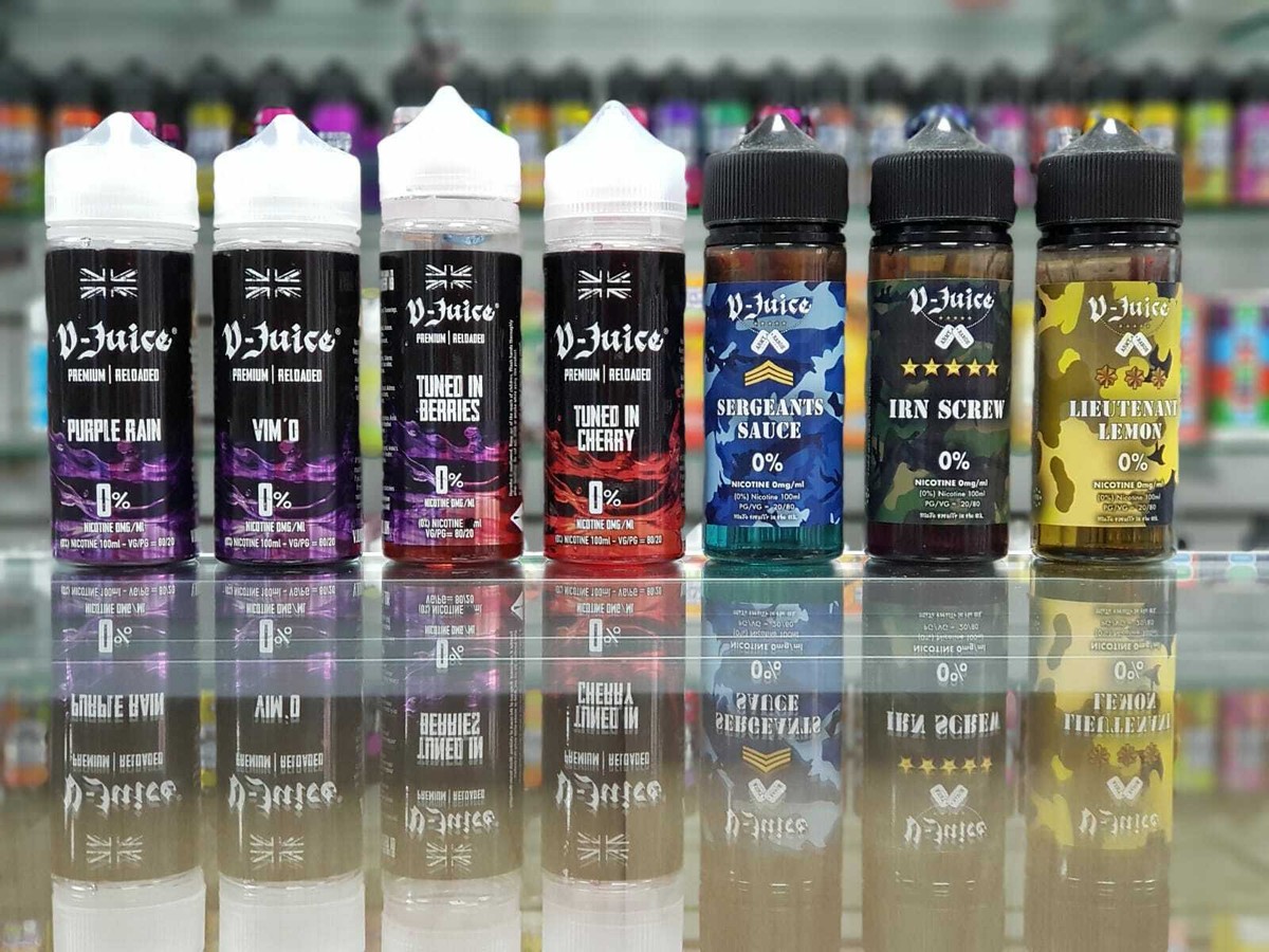 V-JUICE 100ML E LIQUID, Tuned In Cherry, Vimto, TUNED IN BERRIES 0MG NIC  TPD