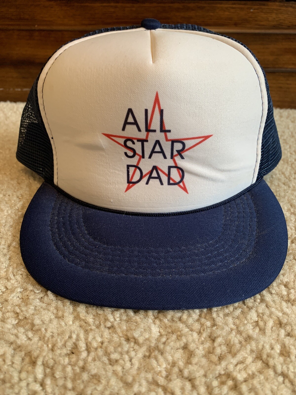 All Star Dad Snapback Trucker Hat Mesh Novelty