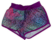 Nike Girls Running Shorts Purple Blue Pink Dri Fit Size 6X Built in Briefs