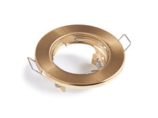 TASI Gold Round Fixed Ceiling Recessed Spot Downlight GU10