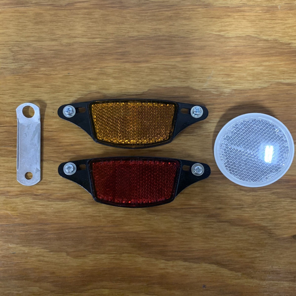 BICYCLE REFLECTOR SET FITS SCHWINN VARSITY ROAD BIKE WHEELS MANY OTHERS  NOS