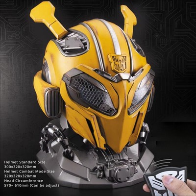 US! Bumblebee Helmet 1:1 - English Voice Control Christmas Gift  Cosplay Prop