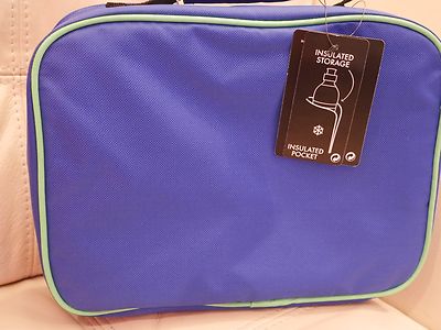 NEW WT NIKE Swoosh GAME ROYAL BLUE Insulated Soft Lunch Box Bag
