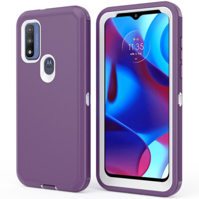 For Motorola G Pure 2021/G Power 2022 Case Shockproof Belt Clip/Screen Protector