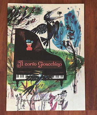 IL CORVO GIOACCHINO - VINTAGE ILLUSTRIERTE MÄRCHEN - KAPITOL BOLOGNA VERLAG 1972 -