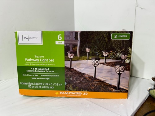 Pathway Lighting Set | 6 Pack Solar Powered LED Lights 8 Lumens - Picture 2 of 9