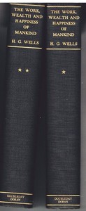 The-Work-Wealth-amp-Happiness-of-Mankind-by-H-G-Wells-1st-Ed-Vol-1-amp-2-1931