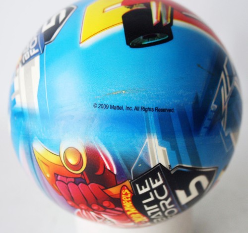 RARE 2009 HOT WHEELS BATTLE FORCE 5 RUBBER BALL MATTEL STAR GREECE NEW NOS ! - Picture 2 of 5