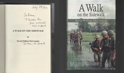 A Walk on the Sidewalk SIGNED  David William McCormick / Vietnam / Hardcover